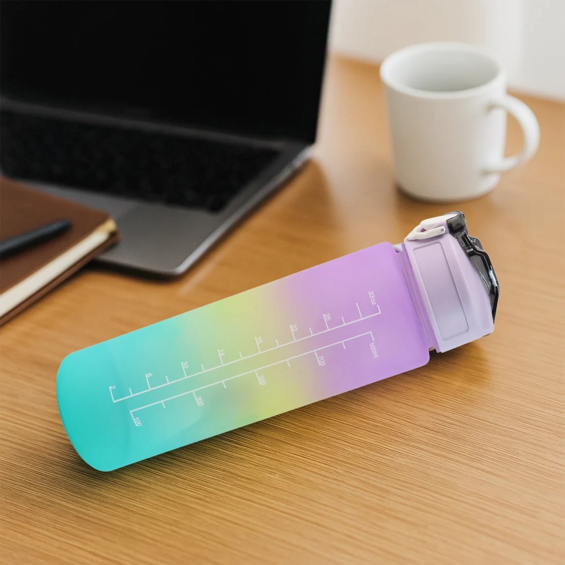 Motivational Water Bottle With Straw & Time Marker | Hydrozilla - Image 3