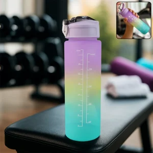 Motivational Water Bottle With Straw & Time Marker | Hydrozilla - Image 1